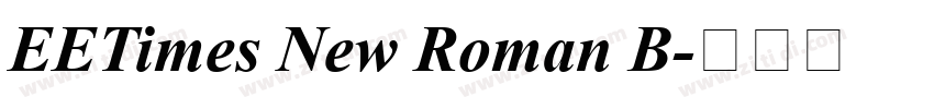 EETimes New Roman B字体转换